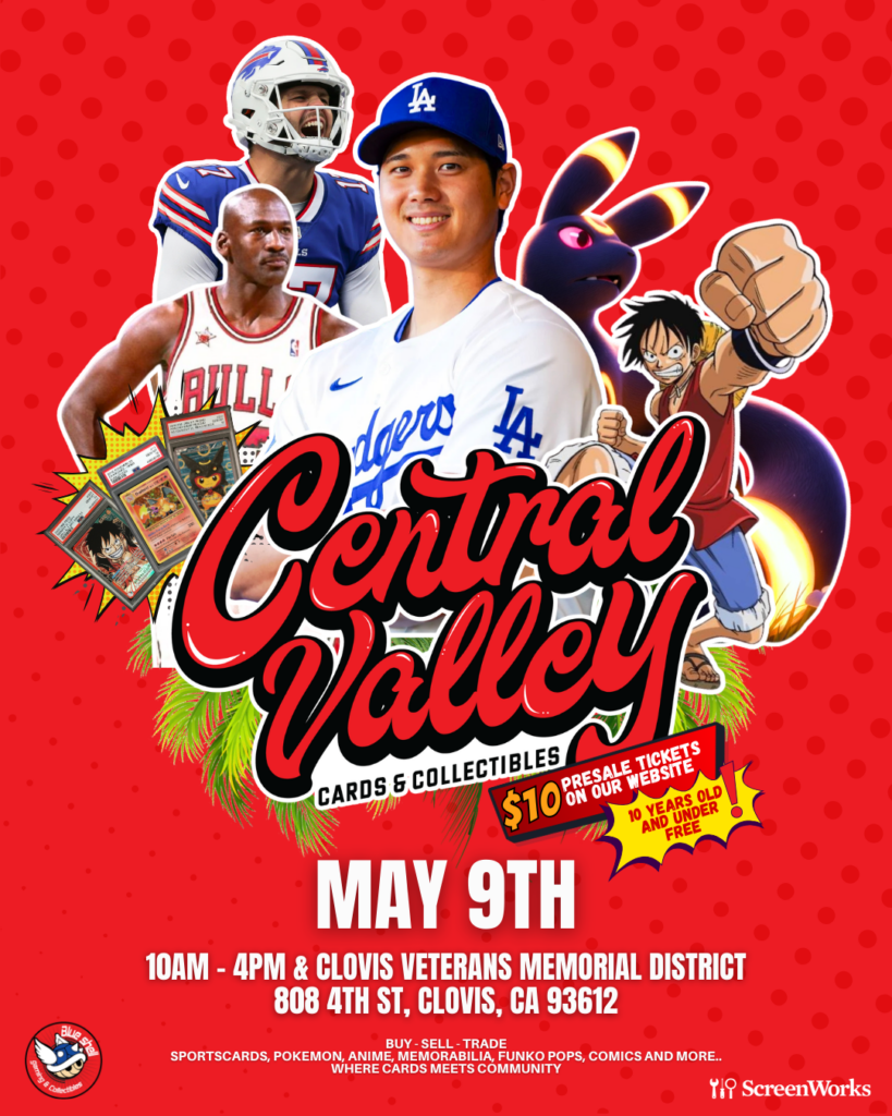 CVC Show Clovis May 9th event flyer – cards collectibles trading